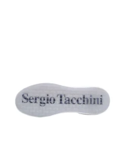 Sergio Tacchini 1966 Court Sneaker- White/ Adrenaline Rush Hot