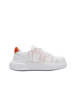 Sergio Tacchini 1966 Court Sneaker- White/ Adrenaline Rush Outlet