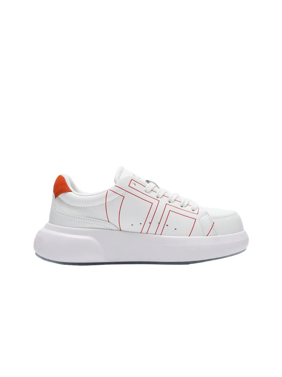 Sergio Tacchini 1966 Court Sneaker- White/ Adrenaline Rush Outlet
