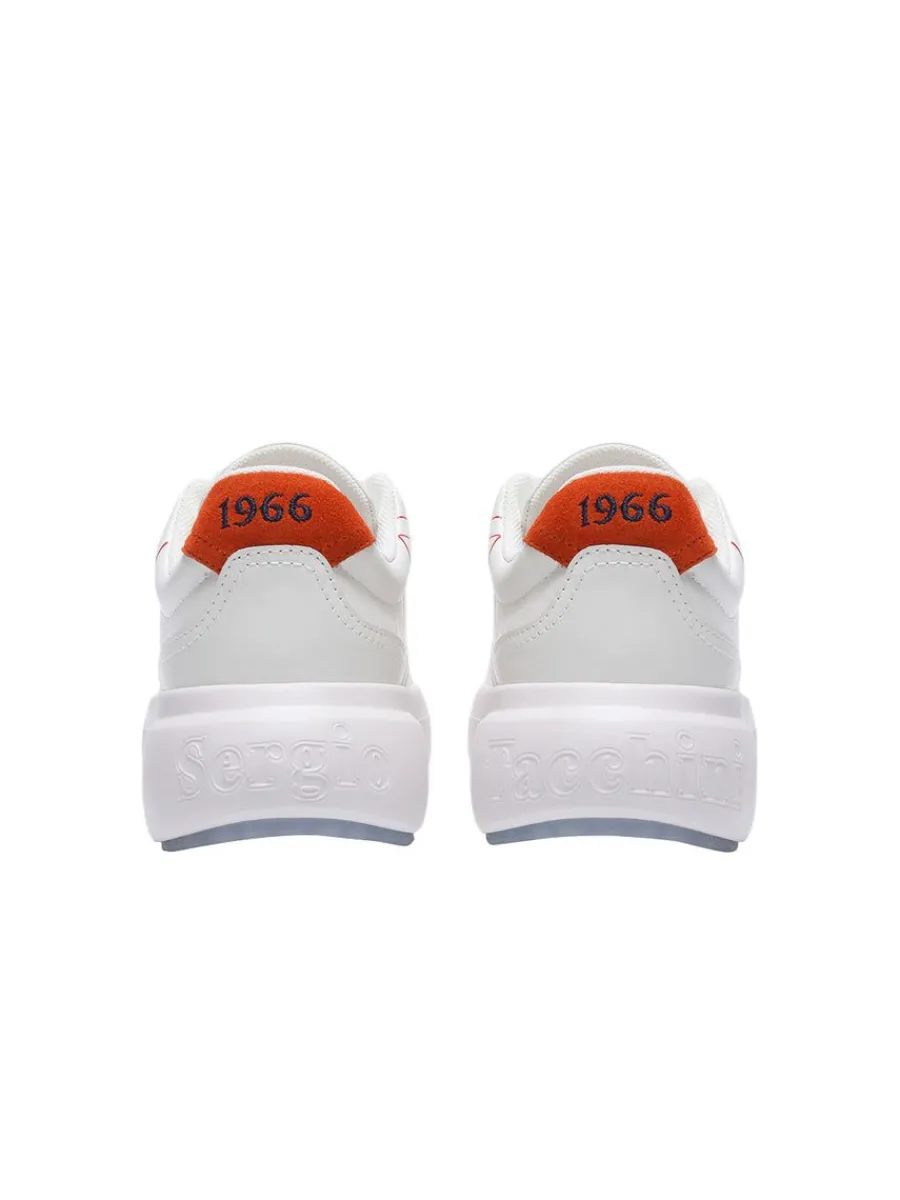 Sergio Tacchini 1966 Court Sneaker- White/ Adrenaline Rush Outlet