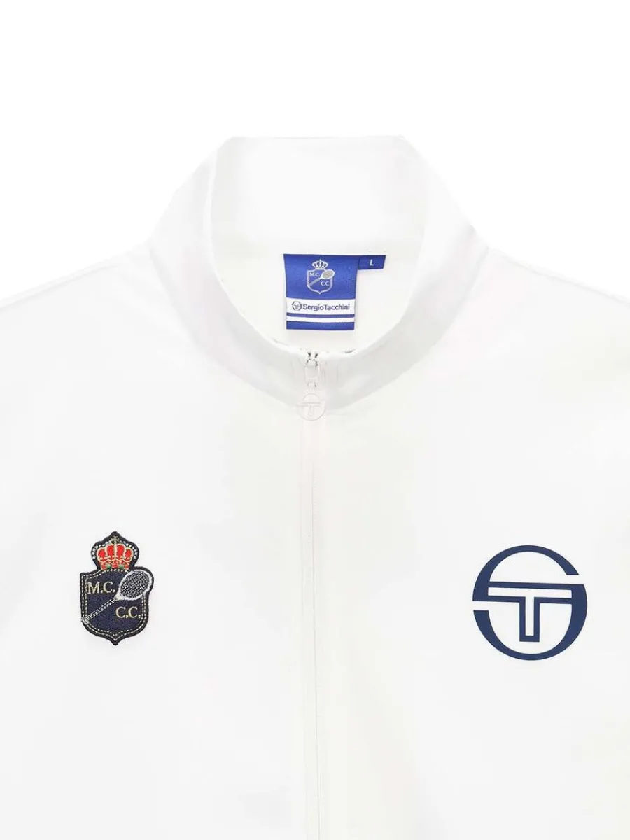 Sergio Tacchini Ace Staff Track Jacket- Off White Sale