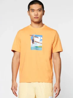 Sergio Tacchini Aereo T-Shirt- Tangerine Clearance