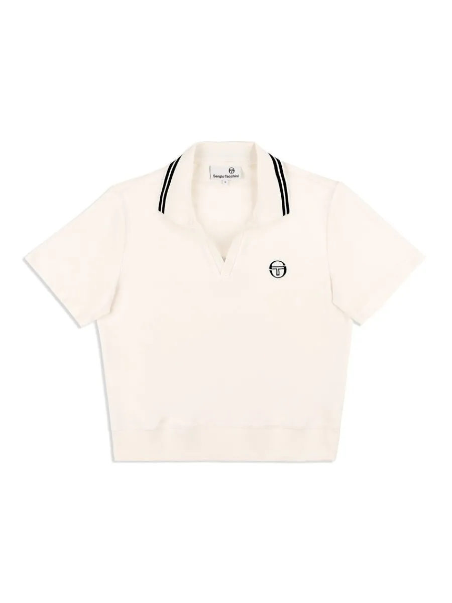Sergio Tacchini Atri Velour Polo- Gardenia Discount