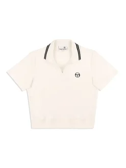 Sergio Tacchini Atri Velour Polo- Gardenia Outlet