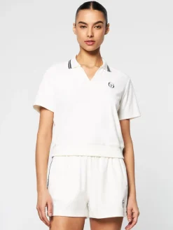 Sergio Tacchini Atri Velour Polo- Gardenia Outlet