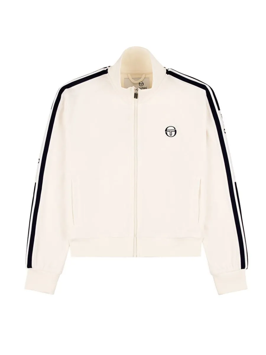 Sergio Tacchini Atri Velour Track Jacket- Gardenia Outlet