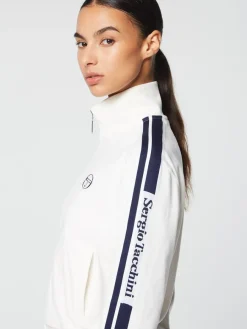 Sergio Tacchini Atri Velour Track Jacket- Gardenia Outlet