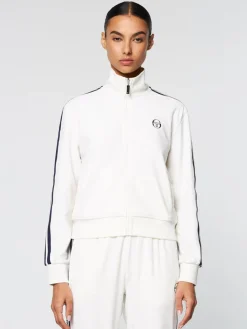 Sergio Tacchini Atri Velour Track Jacket- Gardenia Best