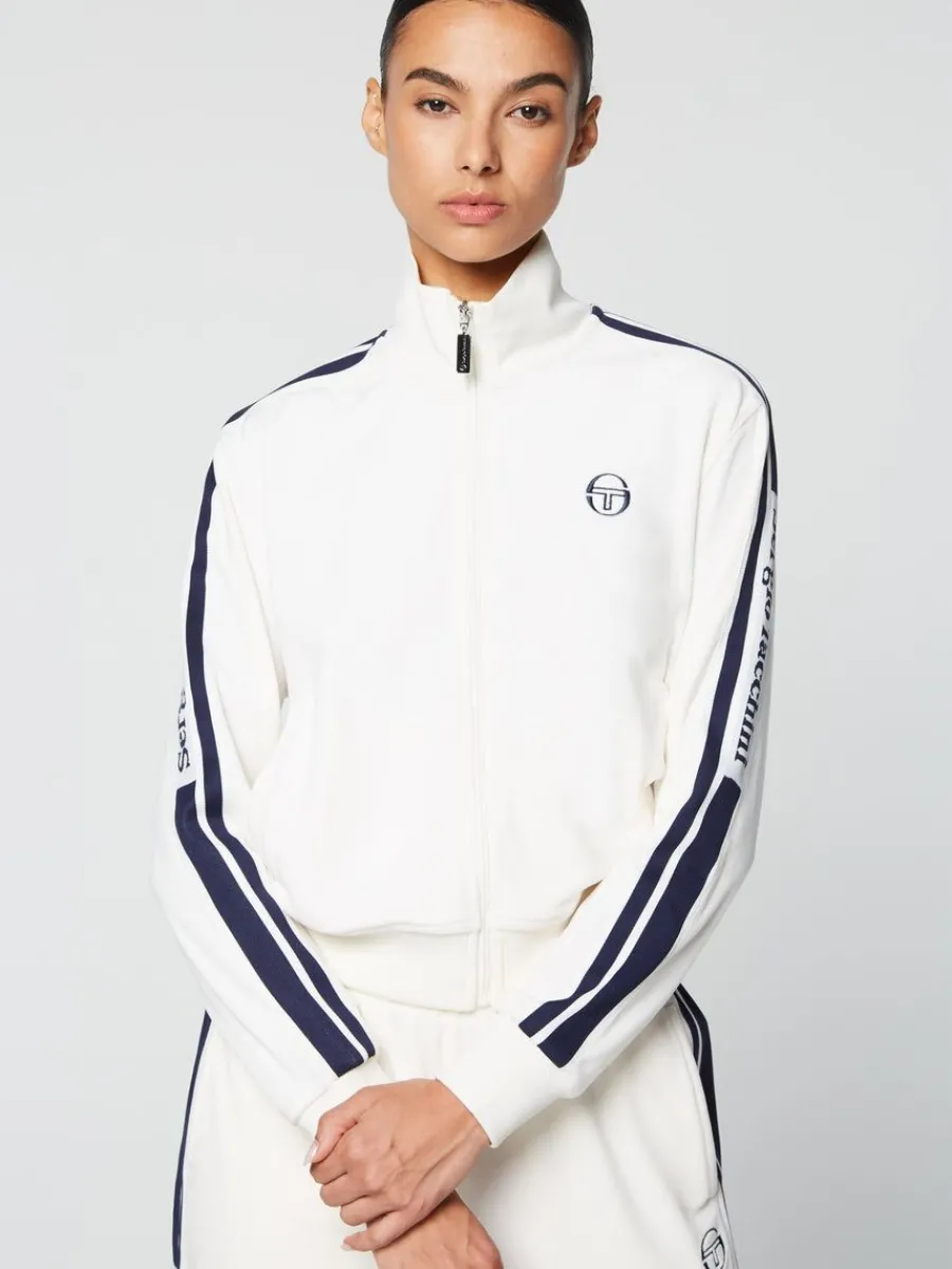 Sergio Tacchini Atri Velour Track Jacket- Gardenia Best