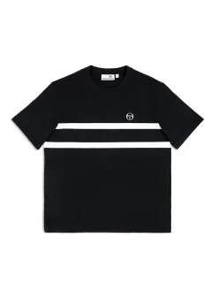 Sergio Tacchini Banda T-Shirt- Black Beauty Discount