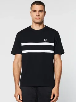 Sergio Tacchini Banda T-Shirt- Black Beauty Discount