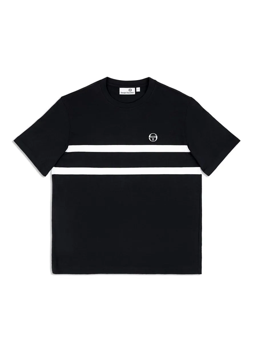 Sergio Tacchini Banda T-Shirt- Black Beauty Outlet
