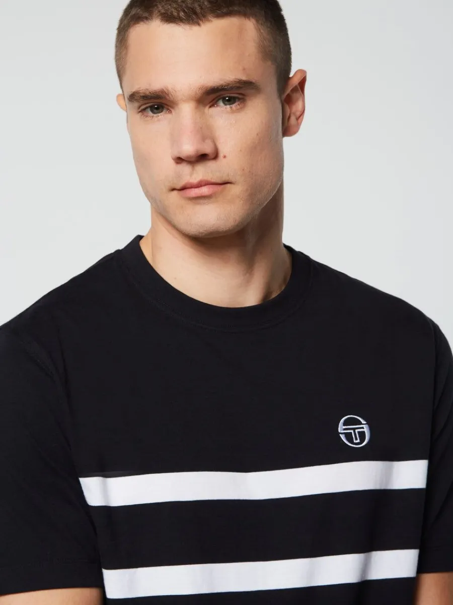 Sergio Tacchini Banda T-Shirt- Black Beauty Outlet