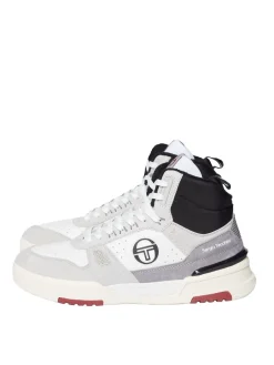 Sergio Tacchini Bb Court Hi Sneaker- White/ Tofu/ Quiet Grey Best