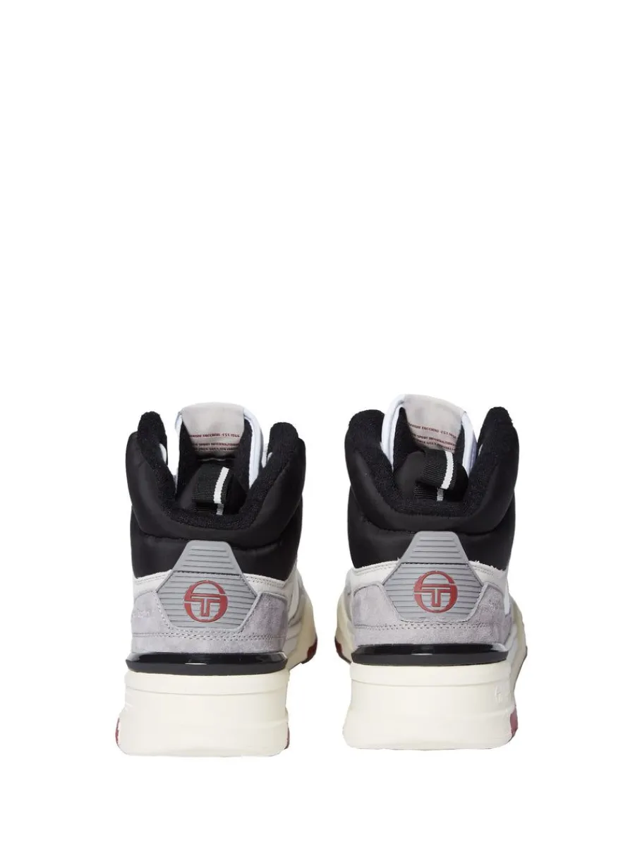 Sergio Tacchini Bb Court Hi Sneaker- White/ Tofu/ Quiet Grey Best