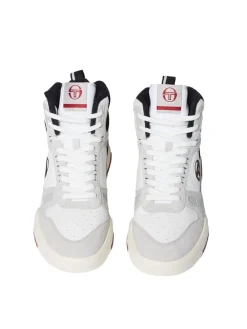 Sergio Tacchini Bb Court Hi Sneaker- White/ Tofu/ Quiet Grey Sale