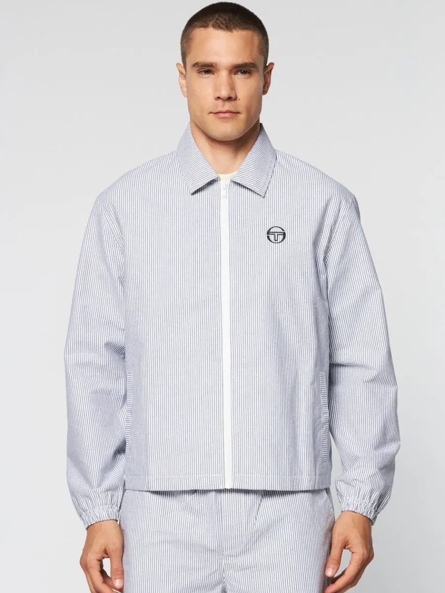 Sergio Tacchini Benvolio Oxford Jacket- Maritime Blue New