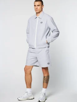 Sergio Tacchini Benvolio Oxford Jacket- Maritime Blue New