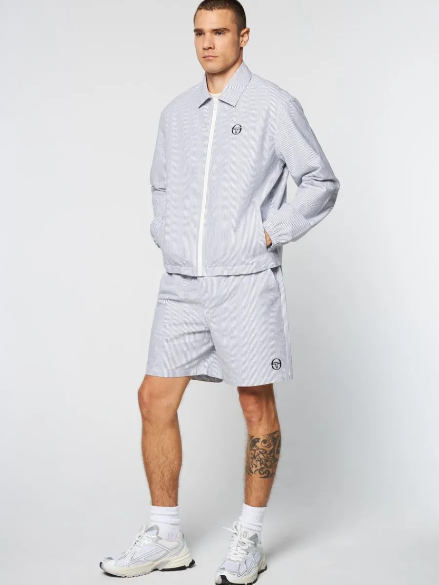 Sergio Tacchini Benvolio Oxford Jacket- Maritime Blue New