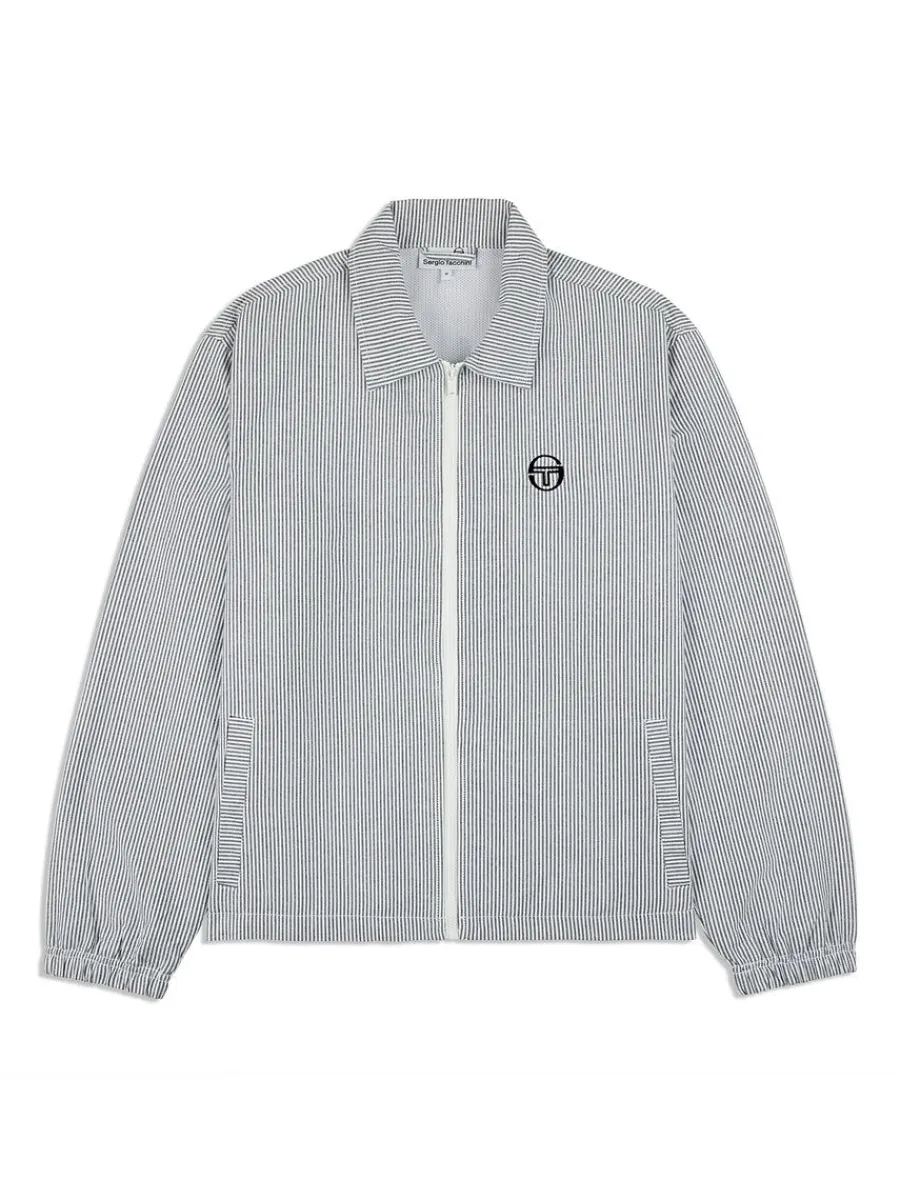 Sergio Tacchini Benvolio Oxford Jacket- Maritime Blue