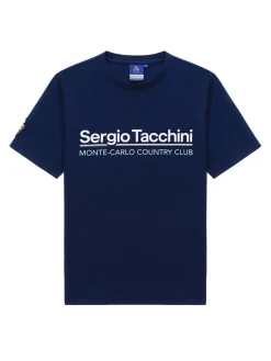 Sergio Tacchini Bimane Mch T-Shirt- Navy Hot