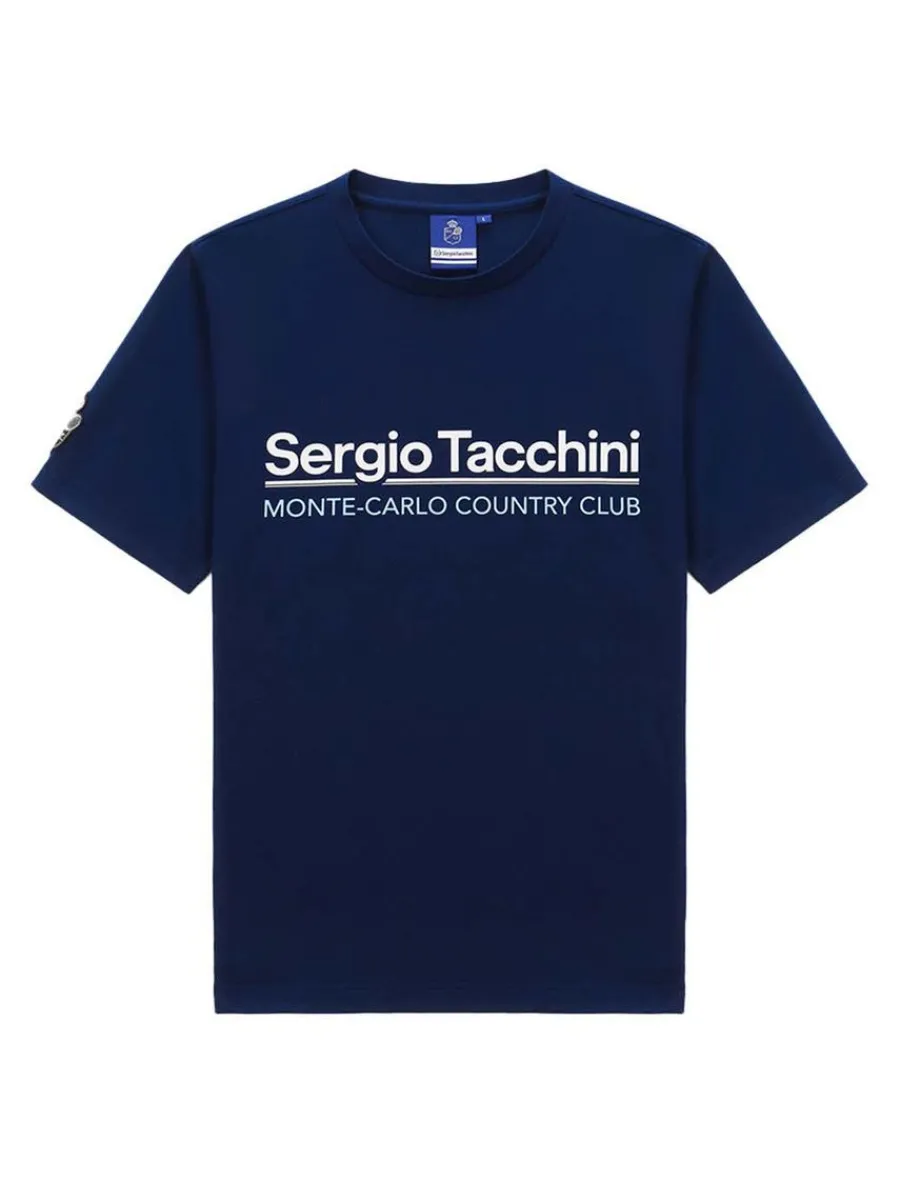 Sergio Tacchini Bimane Mch T-Shirt- Navy Hot