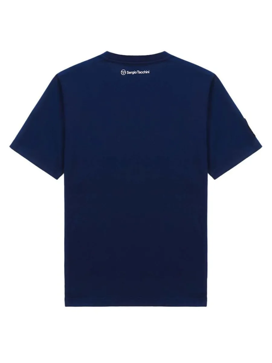 Sergio Tacchini Bimane Mch T-Shirt- Navy Hot
