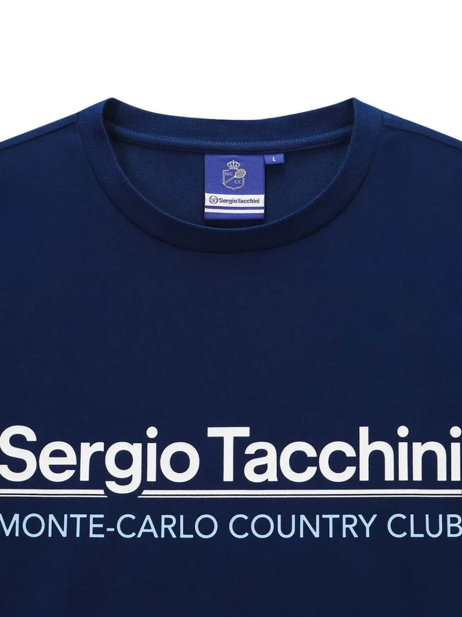 Sergio Tacchini Bimane Mch T-Shirt- Navy Best