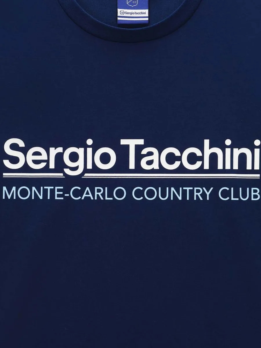 Sergio Tacchini Bimane Mch T-Shirt- Navy Best