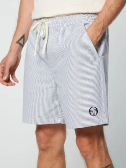 Sergio Tacchini Cosimo Oxford Shorts- Maritime Blue Sale