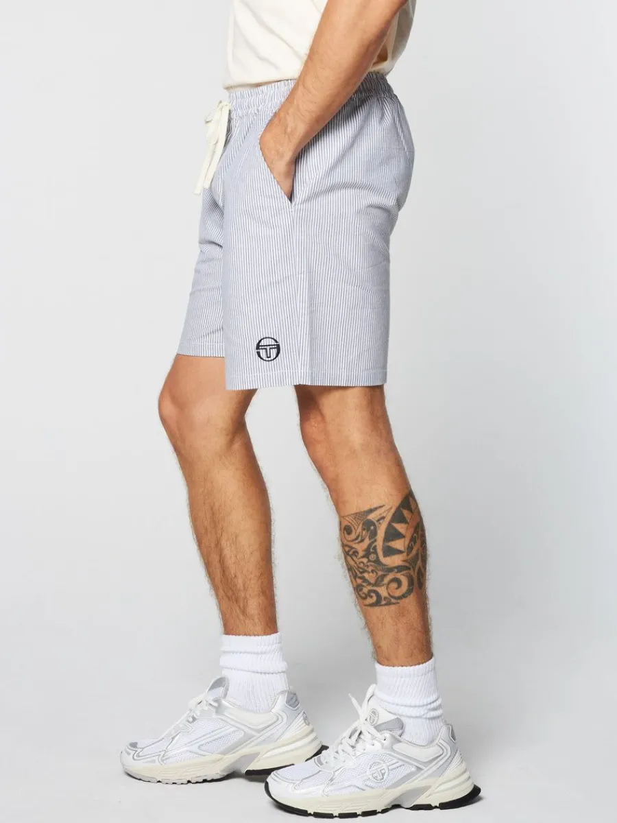 Sergio Tacchini Cosimo Oxford Shorts- Maritime Blue Clearance