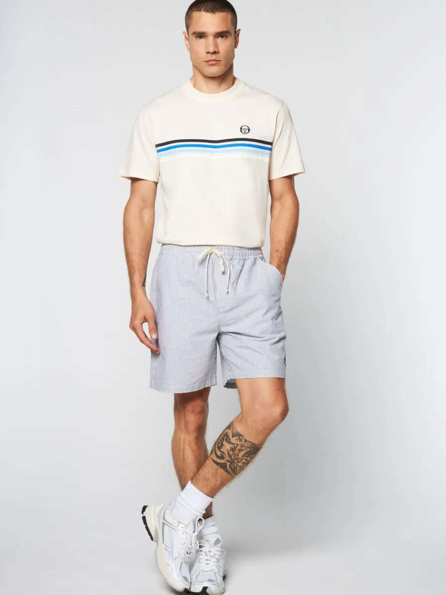 Sergio Tacchini Cosimo Oxford Shorts- Maritime Blue Clearance