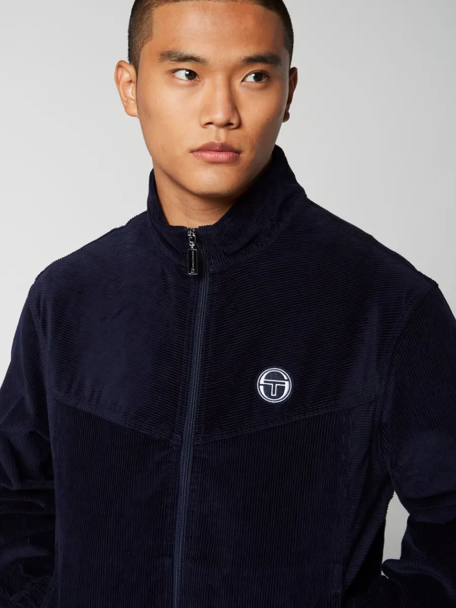 Sergio Tacchini Coste Zip-Up Jacket- Maritime Blue Best