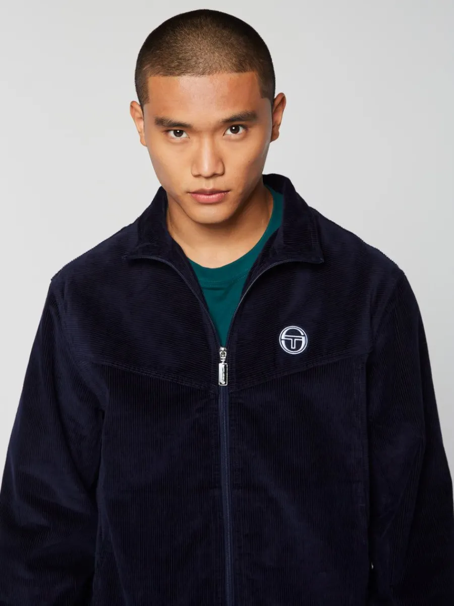 Sergio Tacchini Coste Zip-Up Jacket- Maritime Blue Best