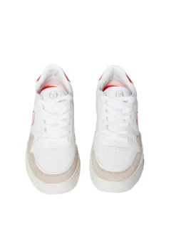 Sergio Tacchini Court Classic Mp Sneaker- White/ Tofu/ Ponciana Red Outlet