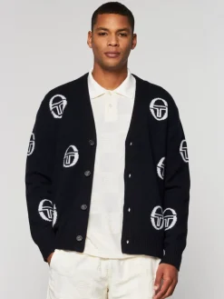 Sergio Tacchini Cucire Cardigan- Maritime Blue Best