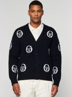 Sergio Tacchini Cucire Cardigan- Maritime Blue Best