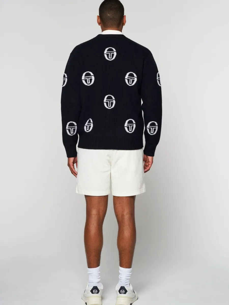 Sergio Tacchini Cucire Cardigan- Maritime Blue Best