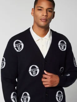 Sergio Tacchini Cucire Cardigan- Maritime Blue Best