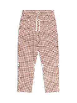 Sergio Tacchini Dallas Houndstooth Track Pant- Poinciana Hot
