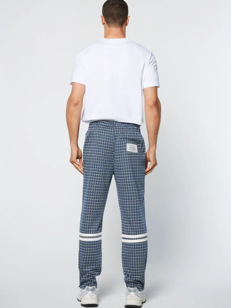 Sergio Tacchini Dallas Houndstooth Track Pant- Maritime Blue Outlet