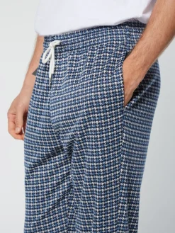 Sergio Tacchini Dallas Houndstooth Track Pant- Maritime Blue Outlet