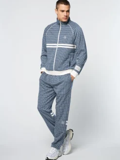 Sergio Tacchini Dallas Houndstooth Track Jacket- Maritime Blue New