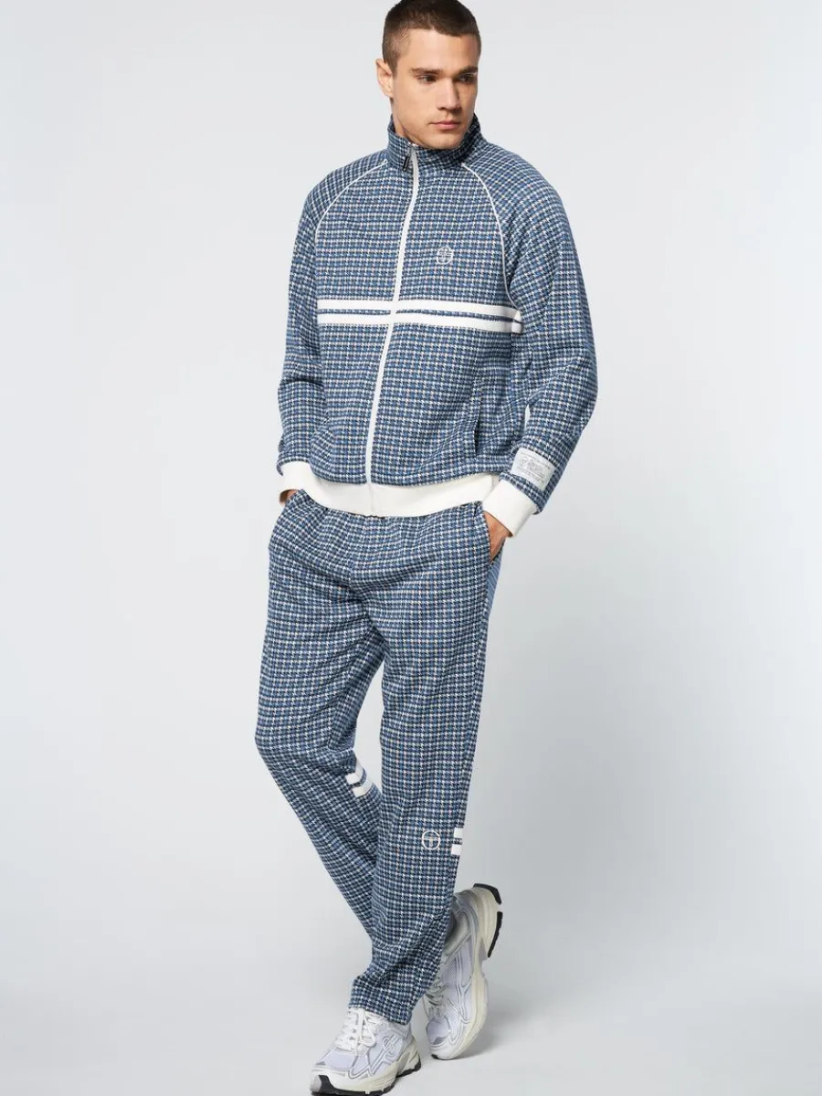 Sergio Tacchini Dallas Houndstooth Track Jacket- Maritime Blue New