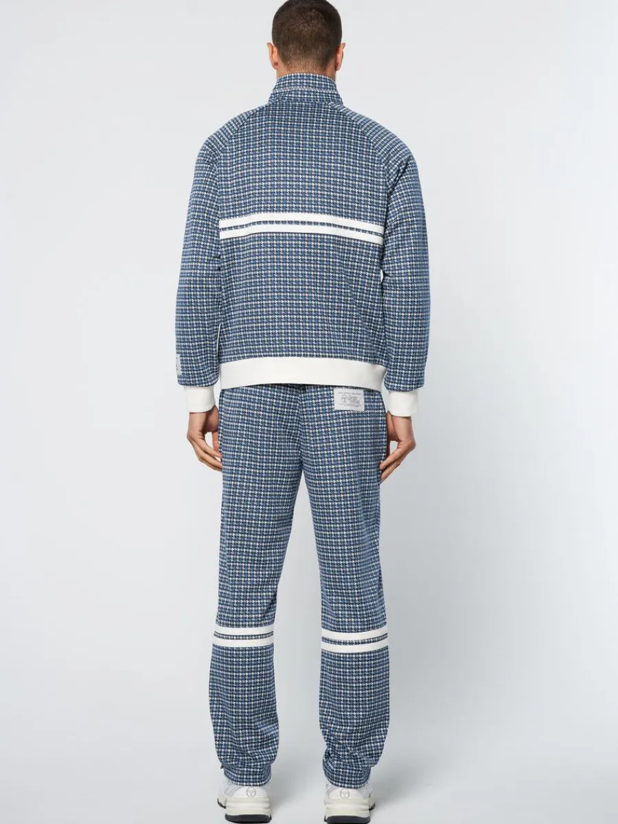 Sergio Tacchini Dallas Houndstooth Track Jacket- Maritime Blue New