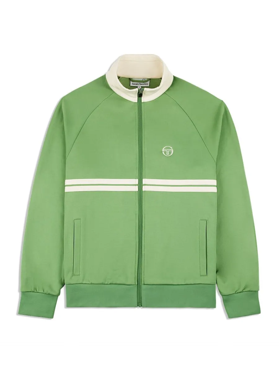 Sergio Tacchini Dallas Track Jacket Archivio- Jade Green/ Pearl Ivory Outlet