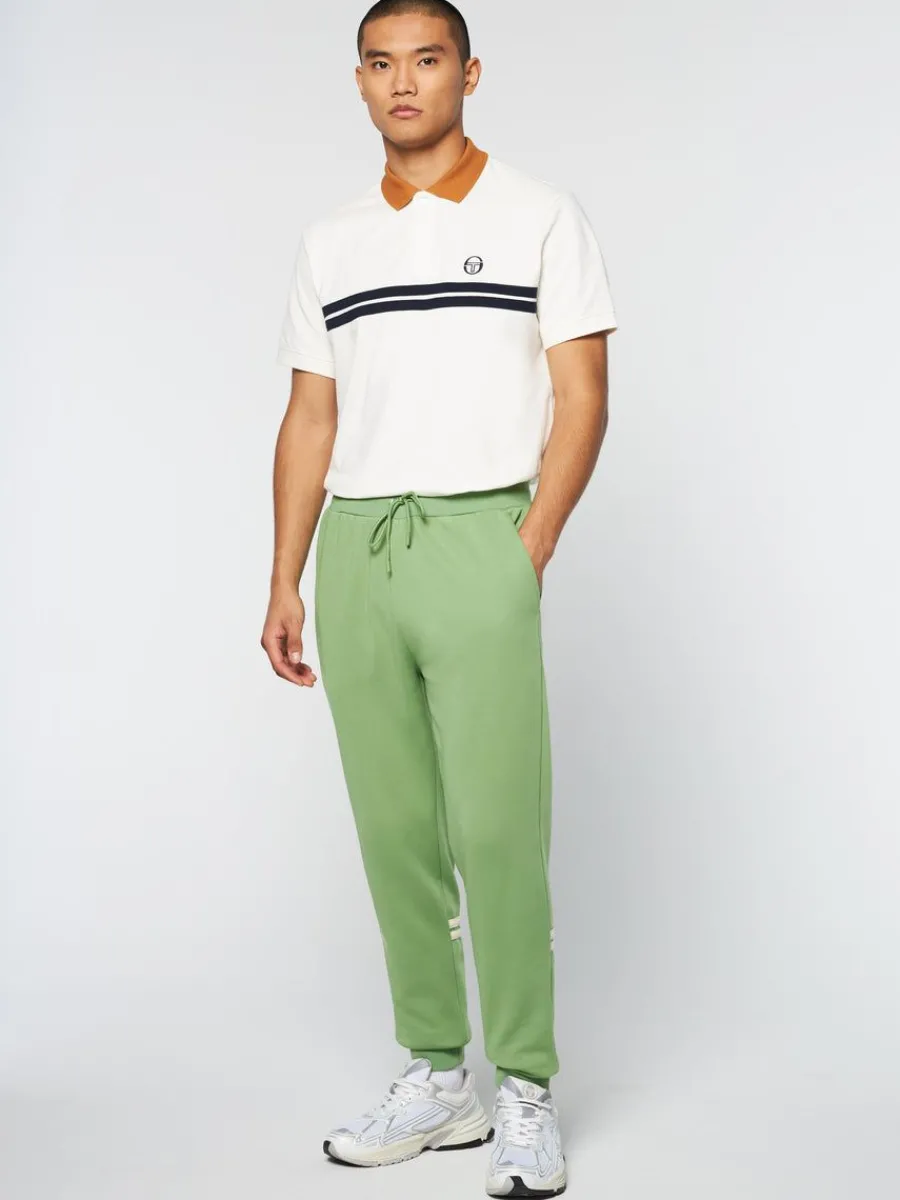 Sergio Tacchini Dallas Track Pant Archivio- Jade Green/ Pearl Ivory Sale