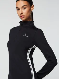 Sergio Tacchini Damarindo Half-Zip Track Dress- Black Discount