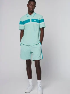 Sergio Tacchini Damarindo Polo- Ocean Wave/ Blue Grass Clearance
