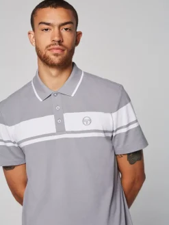 Sergio Tacchini Damarindo Polo- Sleet/ White Outlet